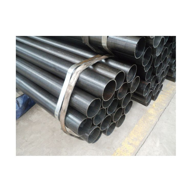 Black Steel Pipe Welded Steel Hollow Sections ASTM BS Customized Size for Construction