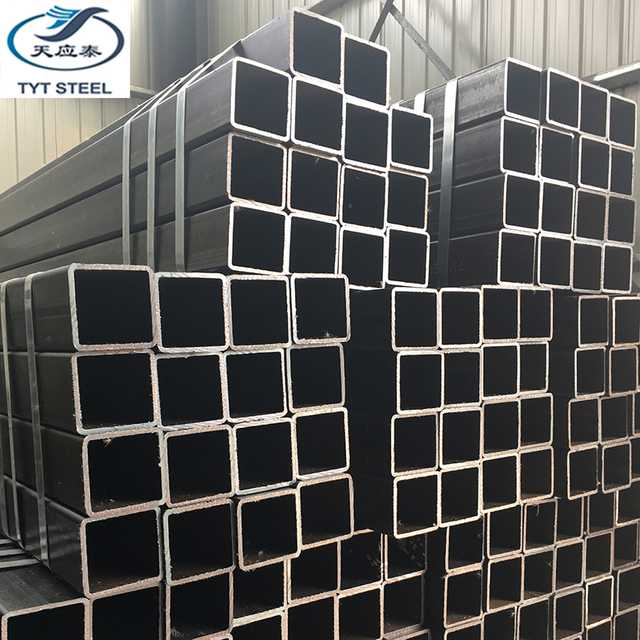 building material black oiled steel pipe