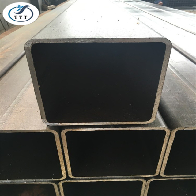 Hot rolled ERW square rectangular steel pipes price black carbon steel tube